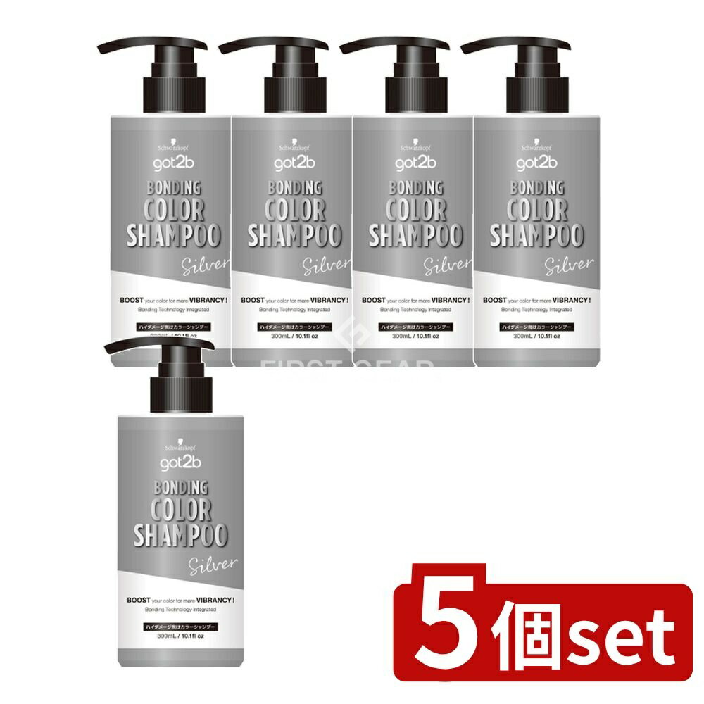 ＼レビュー特典有／【5個セット】 ヘンケル got2b ボンディング・カラーシャンプー シルバー [単品内容..