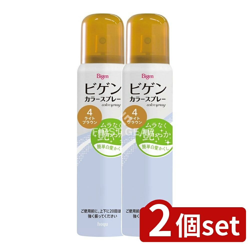 【2個セット】 ホーユー ビゲンカラースプレー4 [単品内容量/82g] | ホーユー ビゲン カラースプレー 白髪染め スプレー ビゲン ライトブラウン 一時着色料 着色料 ヘアスプレー 髪色 髪染め スプレータイプ ヘアカラー シリコンオイル