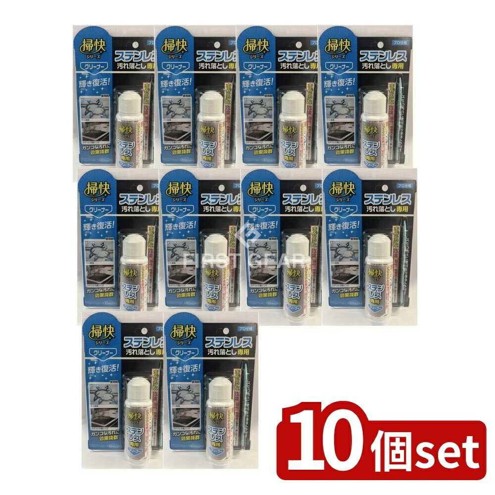 【10個セット】 ラグロン 掃快シリーズ ステンレス汚れ落とし [単品内容量/60g] | ラグロン ステンレス..