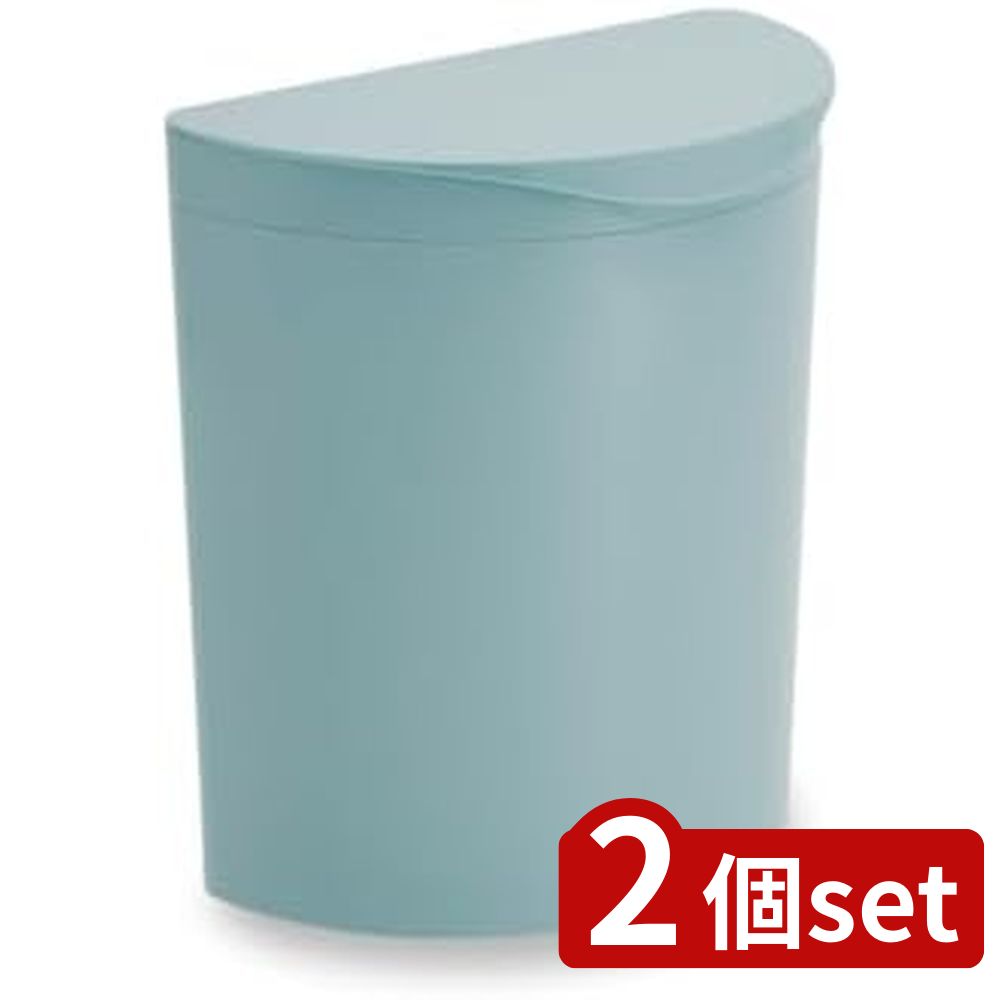 2個set 伊勢藤 メルナミニ ミントグリーン | メルナミニ ゴミ箱 壁掛け ダストボックス ふた付き ミン..