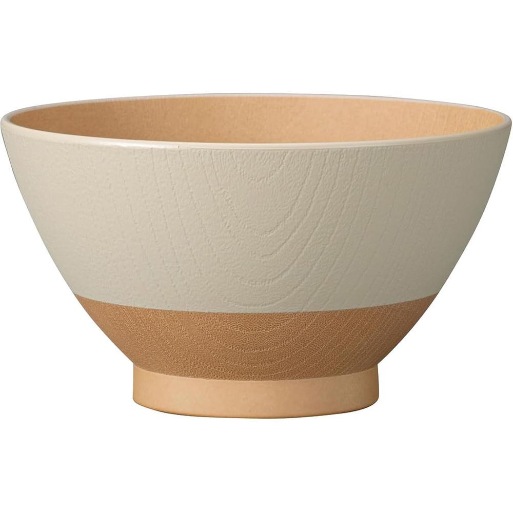 カノー やさしい彩り 抗菌飯椀 きなり色 | 抗菌飯椀 やさしい彩り 飯椀 きなり色 PET素材 電子レンジOK 食洗機OK 350ml 日本製 ウレタン塗装 おしゃれ 食器 業務用 抗菌加工 日用品 台所用品 整理整頓 和風 食事用 煮物用 サイドディッシュ