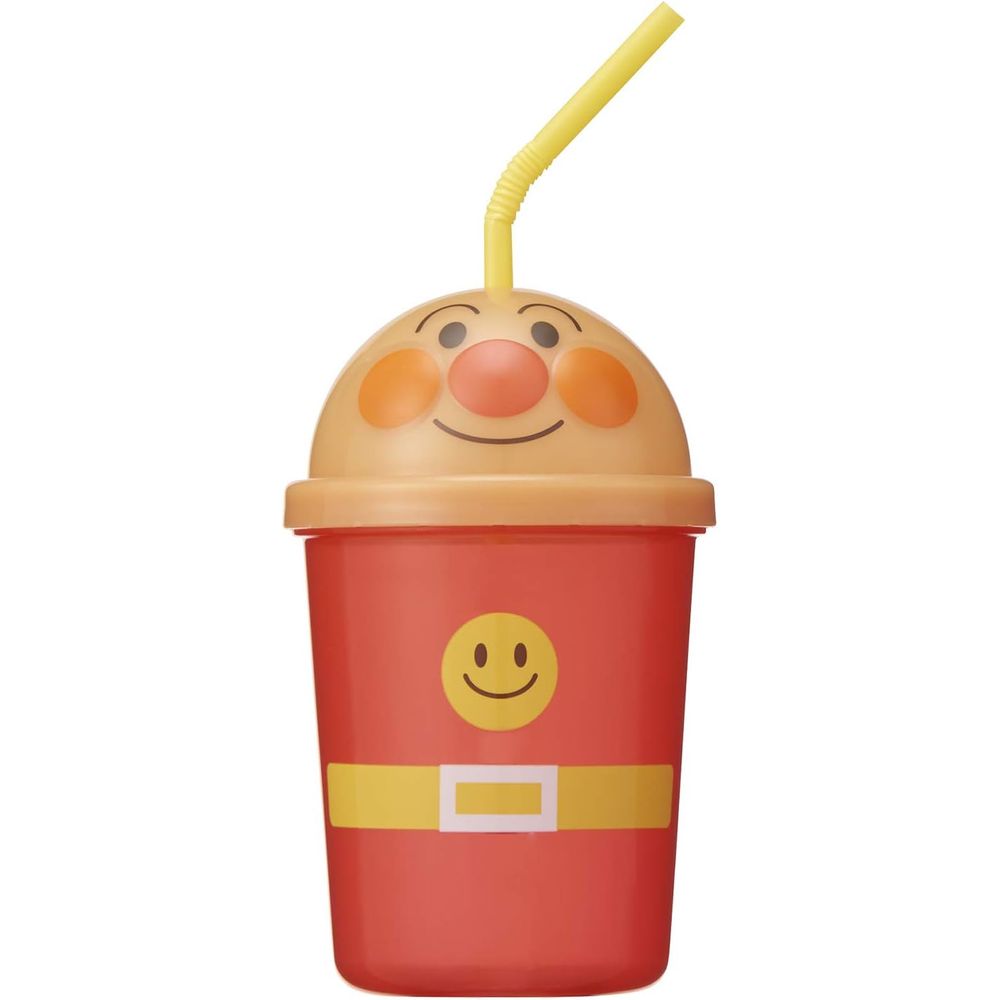 レック ANダイカットストローカップ アンパンマン | アンパンマン ストローカップ コップ キッズ ダイカット 飲み物 こぼれにくい 蓋 ネジ式 ドキンちゃん バイキンマン 男の子 女の子 幼児 ベビー 赤ちゃん かわいい ストロー付き プラスチック フタ付き