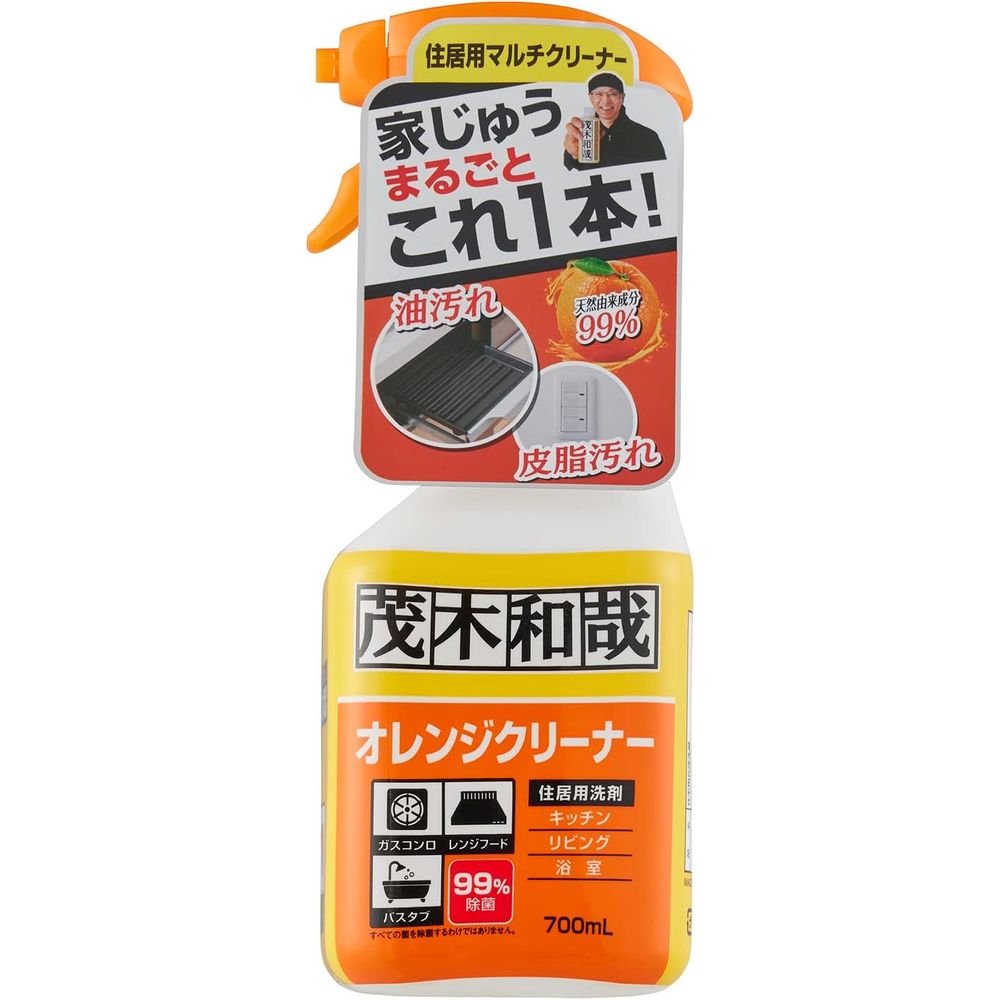 レック C462 茂木和哉オレンジクリーナー | オレンジクリーナー 茂木和哉 洗剤 油汚れ 皮脂汚れ キッチン クリーナー 万能クリーナー 天然由来 清掃用品 掃除用品 精油 オレンジオイル 泡タイプ 掃除 キッチンスプレー 黒ずみ 除菌 消臭 リビング 大掃除