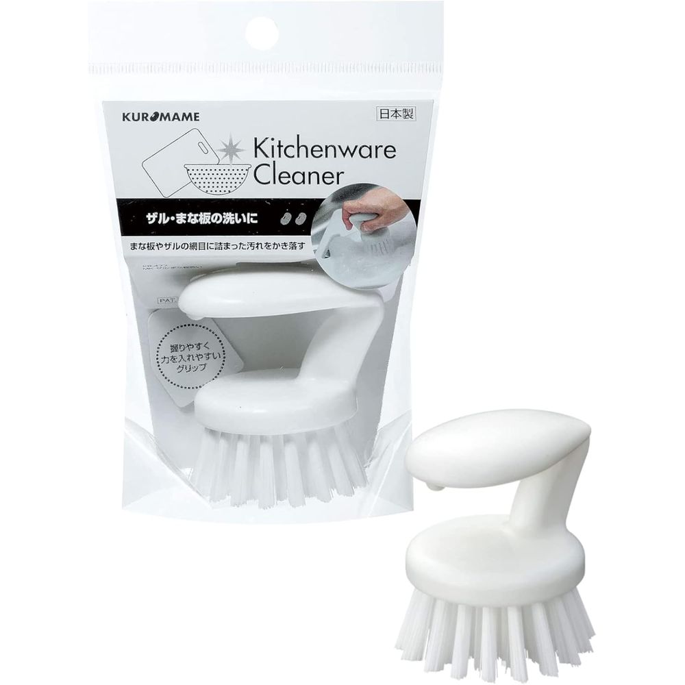 まめいた KB-477 ザル・まな板洗いホワイト | キッチン スポンジ ザル まな板 洗い ハンドル付き 掛け..