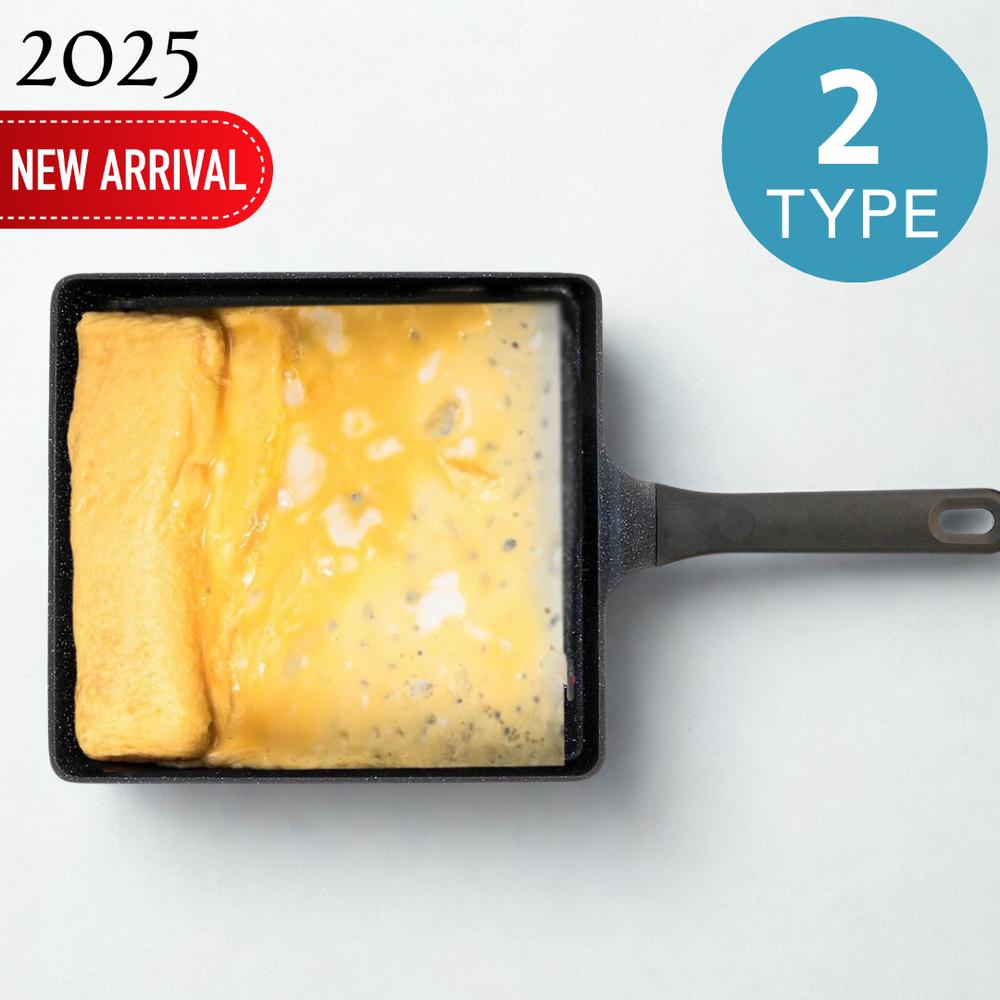 選べる でかすぎる!エッグパン ガス火/IH 23×25cm | 卵焼き器 卵焼き機 エッグパン 特大 大 調理器具 料理道具 キッチン用品 アルミニウム合金 焦げ付きにくい 熱変形に強い でかすぎる 玉子焼き器 炒める 卵料理 玉子料理 ふっ素樹脂