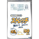 日本技研 日技 ストレッチ45L半透明ゴミ袋ST-45N | ストレッチ ゴミ袋 半透明 乳白 日本技研工業 45L 50枚入 袋 厚み 薄い 透ける 強い 裂けにくい 中身 便利 清掃用品 家庭用 ゴミ処理 環境配慮 収納 袋タイプ キッチン ごみ収集 日用品