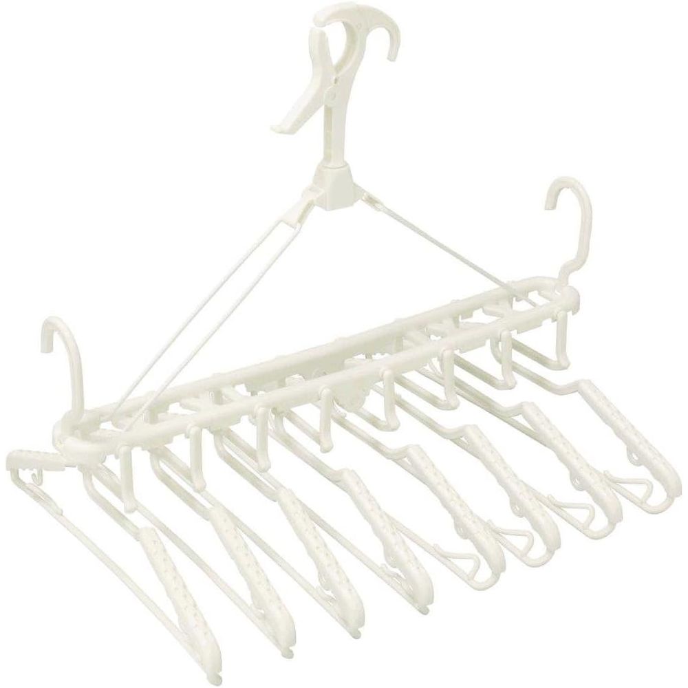 オーエ オーエHOS8連ハンガー | オーエ 8連ハンガー ベランダ用 物干し ハンガー 折りたたみ式 タオル..