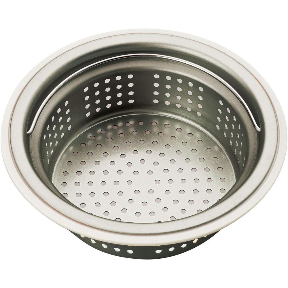 伸晃 流し用ステンレス浅型ゴミカゴ 135/145両用 | ゴミ受け 排水口 ステンレス 流し用 浅型ゴミカゴ 日本製 ステンレス製 両用タイプ アダプター付き シンク 清潔 カビ防止 水回り 台所 掃除 キッチン 流し台 排水溝 アダプター 流し用カゴ