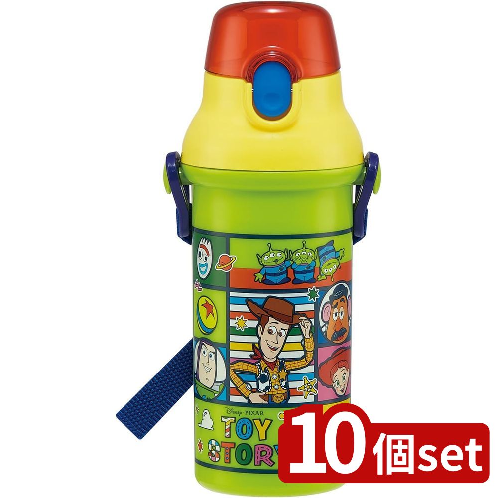 【10個セット】スケーター 抗菌直飲プラボトル トイ・ストーリー25 | 抗菌 水筒 直飲み プラボトル トイストーリー ディズニー かわいい 日本製 食洗機対応 プラスチック 子供 直のみ ボトル 子ども キッズ ウッディ バズ エイリアン 軽量 抗菌加工 保育園