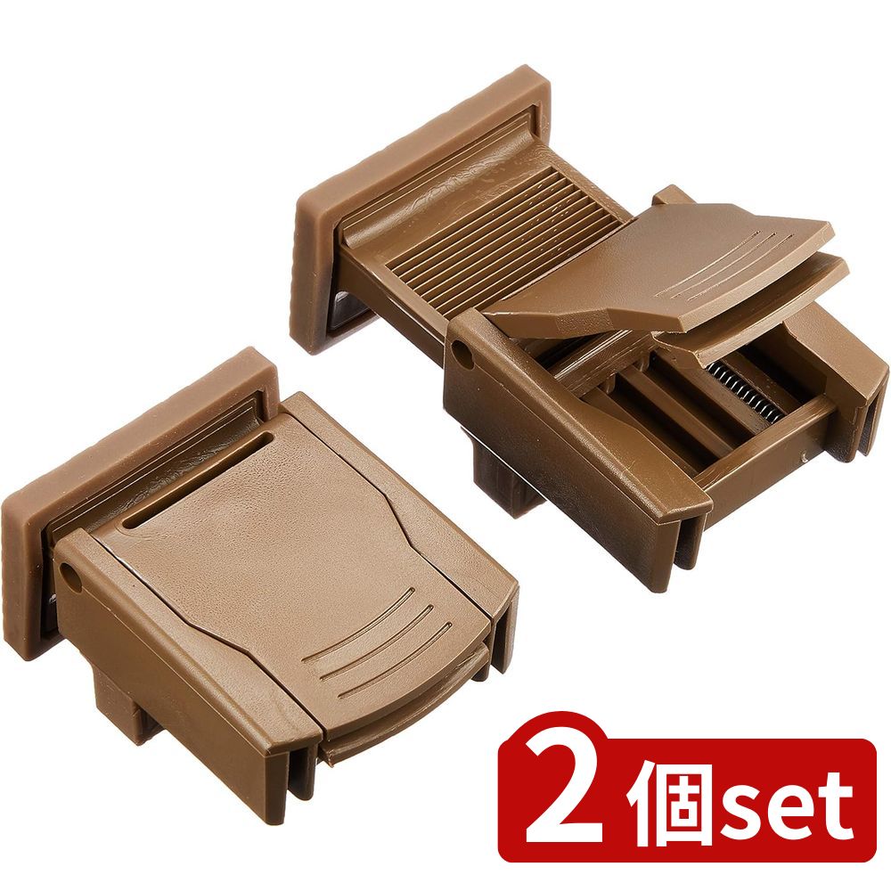 2個set 清水産業 清水 スーパーマドガチット 2個組 | サッシ 防犯 窓ロック 補助錠 スーパーマドガチット 鍵 2個組 窓 ストッパー 防犯グッズ ダブルロック ベランダ 窓枠 セキュリティ 窓の補助錠 簡易錠 サブ鍵 自宅防犯 落下防止 子供 防止 小さい子 転落防止