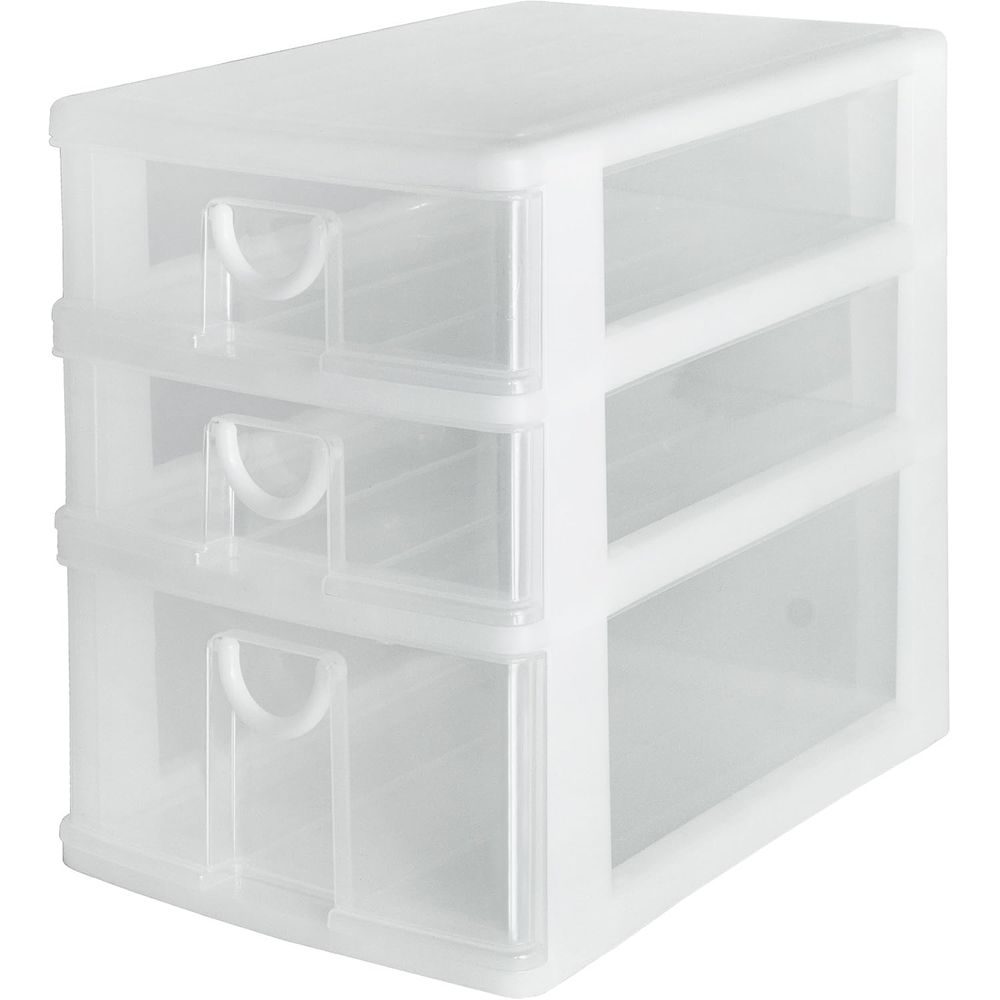 サンコープラスチック サンコー エルピスA-412 W | 引き出し 収納ケース サンコー 収納用品 ポリプロピレン A4サイズ エルピス リビング 収納 小物入れ 半透明 3段タイプ 書類整理 タオル収納 ハンカチ収納 日本製 収納ボックス 雑貨収納 ケース 白