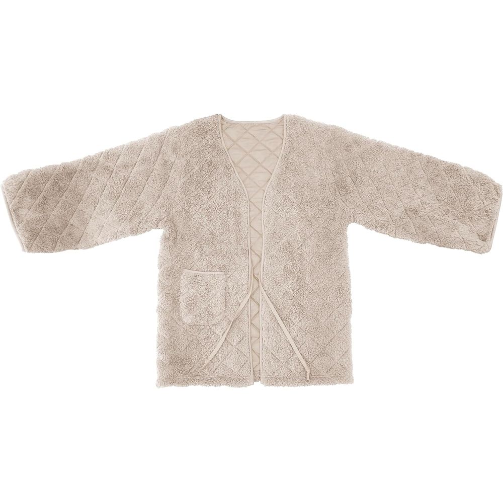 トレードワン もこふわボアはんてん ベージュ80005 | ベージュ はんてん ボア カーディガン 防寒着 ア..