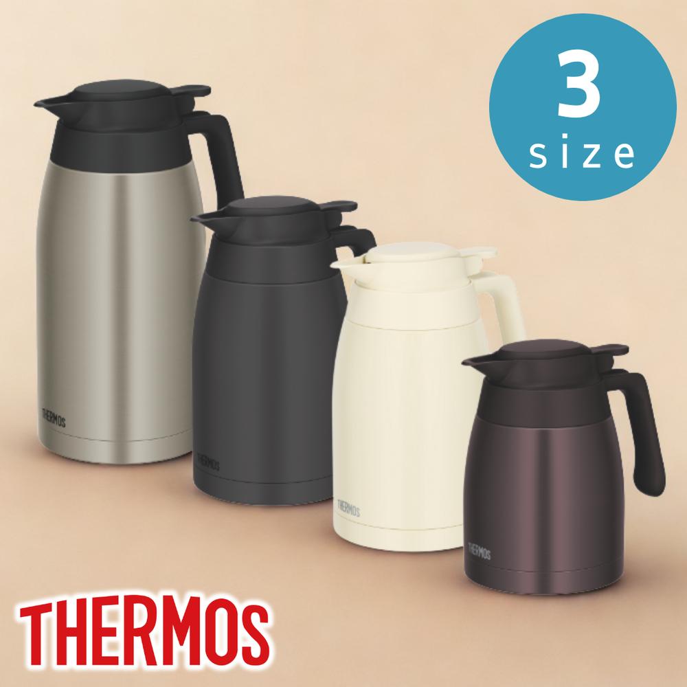 2025新 食洗機対応モデル追加 サーモス(THERMOS) 選べる ステンレスポット 1L/1.5L/2L | 保温 ポット ..
