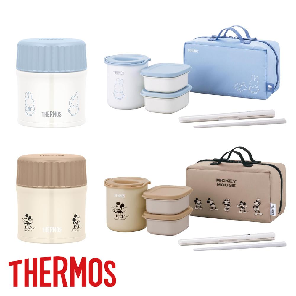 サーモス(THERMOS) 選べる 真空断熱スープジャー＆保温弁当箱 | サーモス ミッキー おしゃれ 食洗機対応 コンパクト スープジャー ディズニー 保温 保冷 軽量 ミッフィー ランチジャー デザート 一人分 ステンレス 300ml 持ち運び
