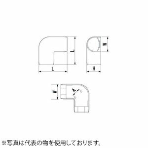 因幡電機産業 平面エルボカバー90°JK アイボリー 販売入数：50本