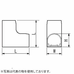因幡電機産業 立面インコーナー90°JCI アイボリー 販売入数：50本