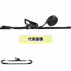 OH(オーエッチ工業)　荷締機　ラッシングベルト　LBR703BK E60　ラチェットバックルオールブラック　ワ..