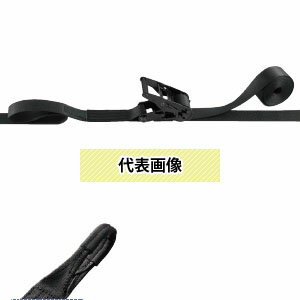 OH(オーエッチ工業)　荷締機　ラッシングベルト　LBR703BK L10-50L　ラチェットバックルオールブラック..