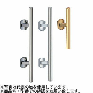 シロクマ(WB)　プッシュプルハンドル　甲丸丸棒　SPP-6　500mm　サテンゴールド