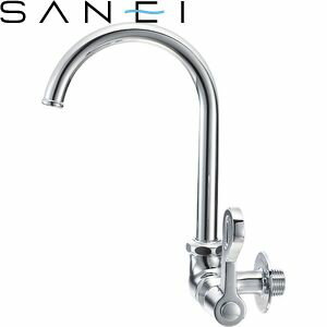 三栄水栓(SANEI)　A2316-13　厨房用横形ツル首自在水栓