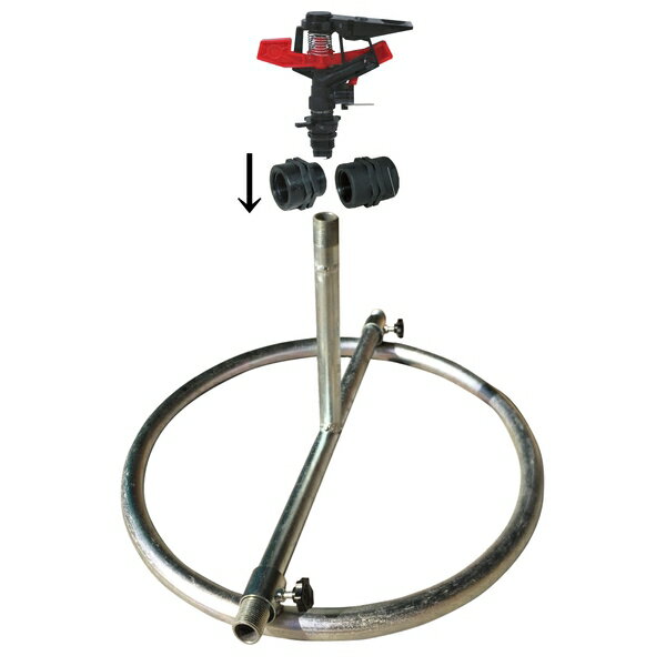 商品の特徴 岩崎製作所　52SPP4P-ESA20SS　【スプリンクラーセット】　鉄製　折り畳み円形スタンド(樹脂製　万能スプリンクラー付き) ●折り畳み円形スタンドと万能スプリンクラーのセット商品です ●折り畳み円形スタンドを複数連結させ...