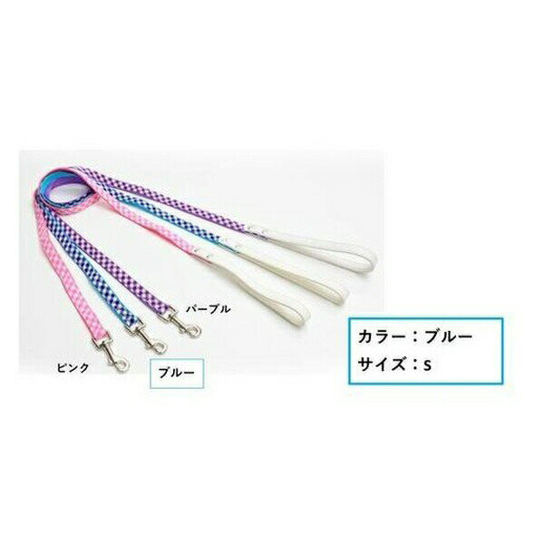 ◇リードッグ NEWギンガムチェックリードS-ブルー NGCTL-S-BL