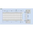 カネソウ　スチール製グレーチング　T20-HSB-15060　(本体のみ)　※受枠別売り　500×995×60　プレーンタイプ　横断溝用 [時間指定不可]