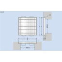 カネソウ　スチール製グレーチング　T25-HSC-3350　(本体のみ)　※受枠別売り　400×395×50　プレーンタイプ　正方形型　集水桝用 [時間指定不可] その1