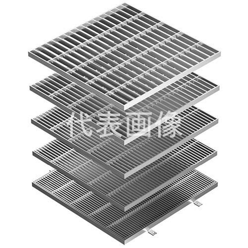 カネソウ ステンレス製グレーチング SMQW 4425-22 本体のみ (1057564425) 400(W)×400(L)×25(h) すきま18mm 集水桝用 Tー2 [時間指定不可]