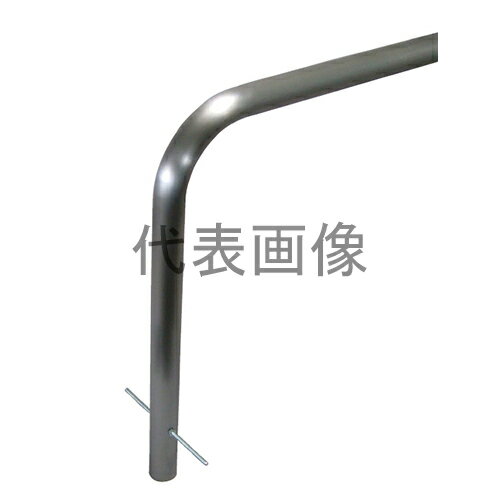 カネソウ　自転車・バイク 盗難防止用 駐輪パイプ 先付けタイプ（埋込型） ヘアライン仕上 [時間指定不..