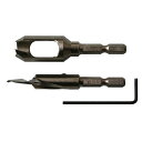 スターエム 皿取錐&埋木錐(普通鋼)メッキ仕上げ セット φ4(下穴)×φ10.5(皿取)×φ10.5(埋木錐)mm 58S-S4105
