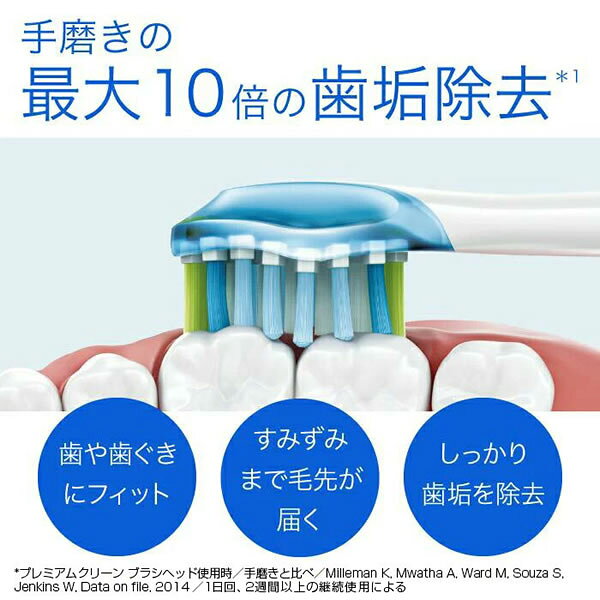 フィリップス ソニッケアー プレミアムクリーン ブラシヘッド レギュラー カラー：...