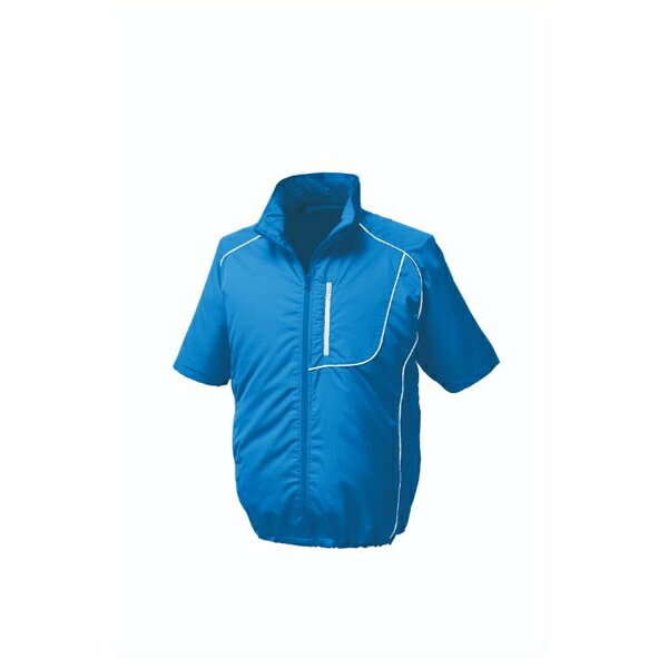 空調服(R) KU91720/ブルー/ホワイト/L + SK23021K50 半袖ブルゾン +スターターキット/ブルー/ホワイトL