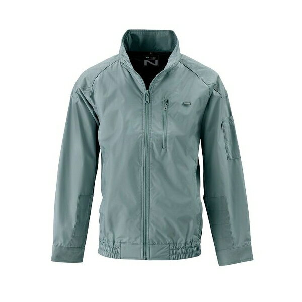 NSP 空調服 NA-1011/モスグリーン/S+SK23021K50 Nクールウェア 腰ファン(長袖)+スターターキット グレー 14.4V(ジャック丸形)/モスグリーンSサイズ