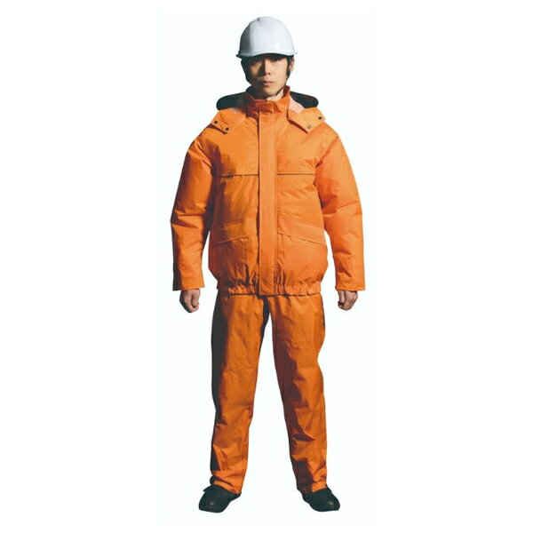 空調服(R) ND9097/ダークオレンジ/L + SK23021K90 レイン上下セット +スターターキット/ダークオレンジL