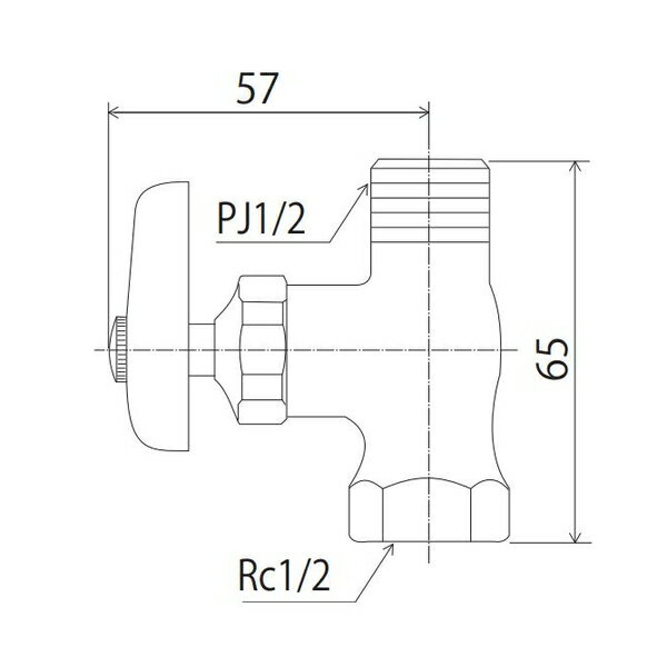 KVK(ケーブイケー)　K31-P4 化粧バルブ（本体ナットなし）