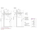 川口技研 ホスクリーン 窓壁タイプ HK-75-BL 2本（ブラック） [法人・事業所限定]