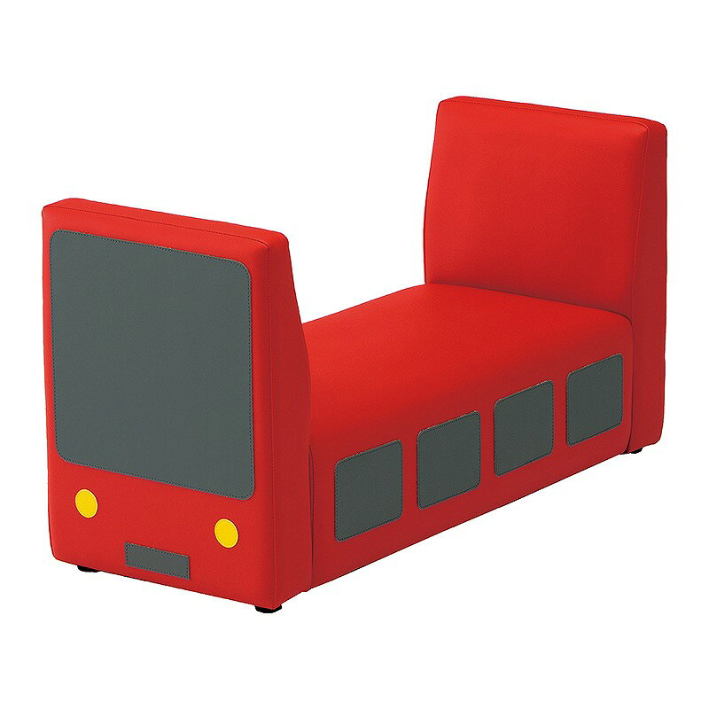 乐天商城 - omoio(オモイオ) キッズベンチ トレインベンチ レッド KS-KB-R キッズベンチ [法人限定]
