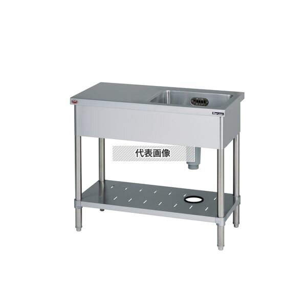 マルゼン ブリーム BST1-104RNH ステンレス製 一槽台右 シンク左側 1000×450×850mm バック無 厨房 衛生的 [法人限定]