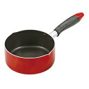 【お得な2個セット】コンパクト ふっ素加工IH対応両口付鍋16cm | コンパクト ふっ素加工 IH対応 鍋 フライパン レッド アルミ製 片手鍋 オール熱源 ...