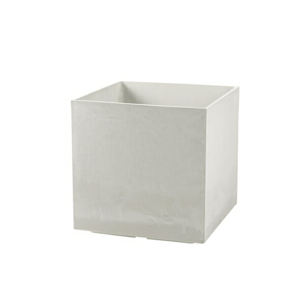リッチェル Richell 171120ラヴィーレ ポットカバー キューブ45型 ホワイト 大型プランター 鉢カバー ガーデニング