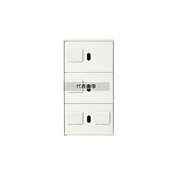 商品の特徴 神栄ホームクリエイト 郵便受箱 SK-CBX-410-WC 上段用捺印付 宅配ボックス(ダイヤル錠式・防滴型) 寸法:887×420×425mm 電源不要のダイヤル錠式。上下セパレートで組合せ自由。軒下など半屋外への設置可能 ●非常開錠用の鍵で扉を開けることができます。 ●防滴型には屋外用の防水性能はありませんので、軒下等の直接雨がかからない場所に設置してください。 ●410、710型には手動レバー式の捺印がついています。 ●410、710型の捺印ボックスは通常の荷物用ボックスとして使用できます。 ●ボックスNo.シールを付属しています。 ●捺印スタンプの文字は「受領」(赤色)になります。(マンション名等をご希望の場合は別途対応致します。) ●製品価格に説明会の費用は含まれておりません。 ●上段用について… 上段用のみでのご使用はできません。上下連結してご使用ください。 ●下段用について… 捺印付きは別途制作となります(※703型除く) 下段用のみで使用の場合はオプションの専用天板をご使用ください。 製品仕様 ●仕様：上段用防滴型 ●ボックス構成・枚数：3枚扉 ●材質：鋼板製(捺印付) ●仕上げ：粉体塗装 ●色：ホワイト ●寸法：【H】887【W】420【D】425 神栄　宅配ボックス(ダイヤル錠式・防滴型)SK-CBX-401〜/SK-CBX-701〜 商品番号仕様ボックス構成・枚数材質仕上・色寸法重量(kg HWD SK-CBX-410-WC上段用 防滴型3枚扉(捺印付)鋼板製仕上：粉体塗装 色：ホワイト887420425約23 SK-CBX-413-WC3枚扉約23 SK-CBX-412-WC2枚扉約21 SK-CBX-403-WC下段用 防滴型3枚扉893420425約24 SK-CBX-402-WC2枚扉約22 SK-CBX-401-WC1枚扉約20 SK-CBX-710-WC上段用 スリム 防滴型3枚扉(捺印付)887220425約17 SK-CBX-713-WC3枚扉約16 SK-CBX-712-WC2枚扉約15 SK-CBX-703-WC下段用 スリム 防滴型3枚扉893220425約17 SK-CBX-702-WC2枚扉約16 SK-CBX-701-WC1枚扉約14 関連商品 宅配ボックス(ダイヤル錠式) オプション SK-CBX-T1-WC 標準天板(W420) SK-CBX-T2-WC スリムタイプ天板(W220)