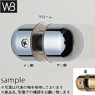 シロクマ(WB)　ドアー取手　エンドキャップ　メン　No-77　25φ　金　『入数：片側1個』