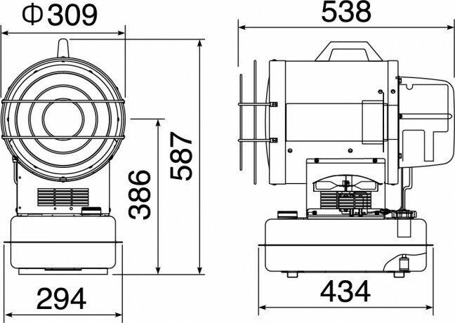 静岡製機　赤外線式灯油ヒーター　VAL6-PH　バルシックス　60Hz指定　[法人限定]