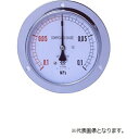 【特長】 ●取扱いが容易で耐久性にもすぐれております。 ●大きさ、ケース形状、圧力範囲の種類が豊富なので機種の選択が ●容易にできます。 【仕様】 ●ケース外観形状：D型 ●大きさ：φ100 ●接続ネジ：G3/8 ●接続部材質：SUS ●圧力スパン：-0.1〜0.4MPA ●ケース材質：鉄Crメッキ ●精度：±1.6%F.S ●付加仕様：耐食用