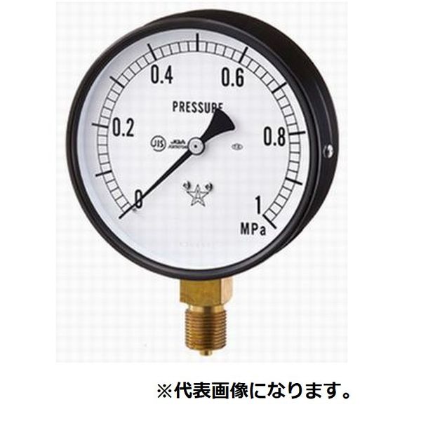 右下精器 汎用真空計 スターゲージ AT3/8-100X-0.1MPA