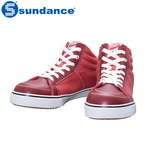 サンダンス(sundance) 安全靴 SD88-HI キャンバスセーフティ RED(レッド)【在庫有り】