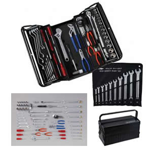 スーパーツール S5000DX 3段式 両開き プロ用工具セット