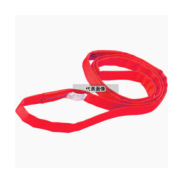 シライ(東レ TORAY) シライマルチスリング エンドレス形 HN W050X1.0 使用荷重:5.0t 長さ1.0m JIS B 8811 赤 HN-W050X1.0(4)