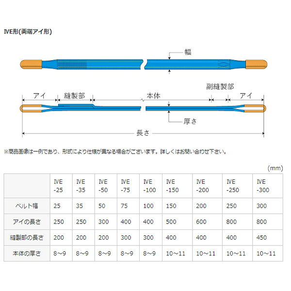 シライ(東レ TORAY) シグナルスリングハイグレード 両端アイ型 SG4E 100X4.0 幅100...
